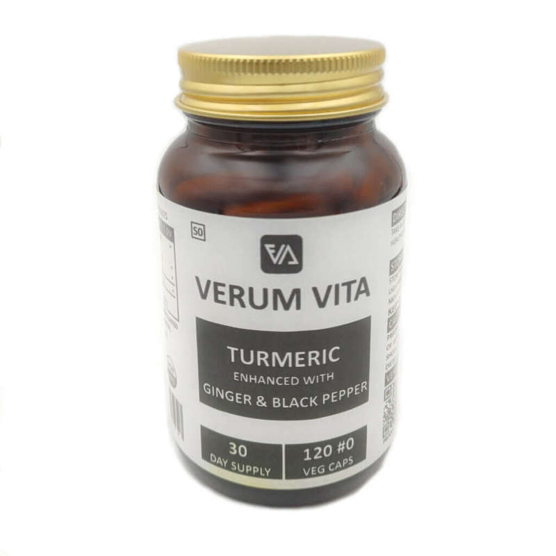 TURMERIC with GINGER + BLACK PEPPER CAPSULES (120)