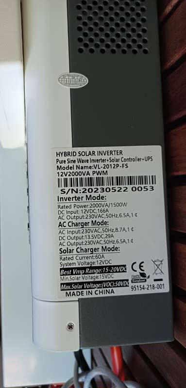 Hybrid Inverter 12V, pure sine wave + 12v 200AH 2.56kWh Lithium Battery LifeP04 Battery