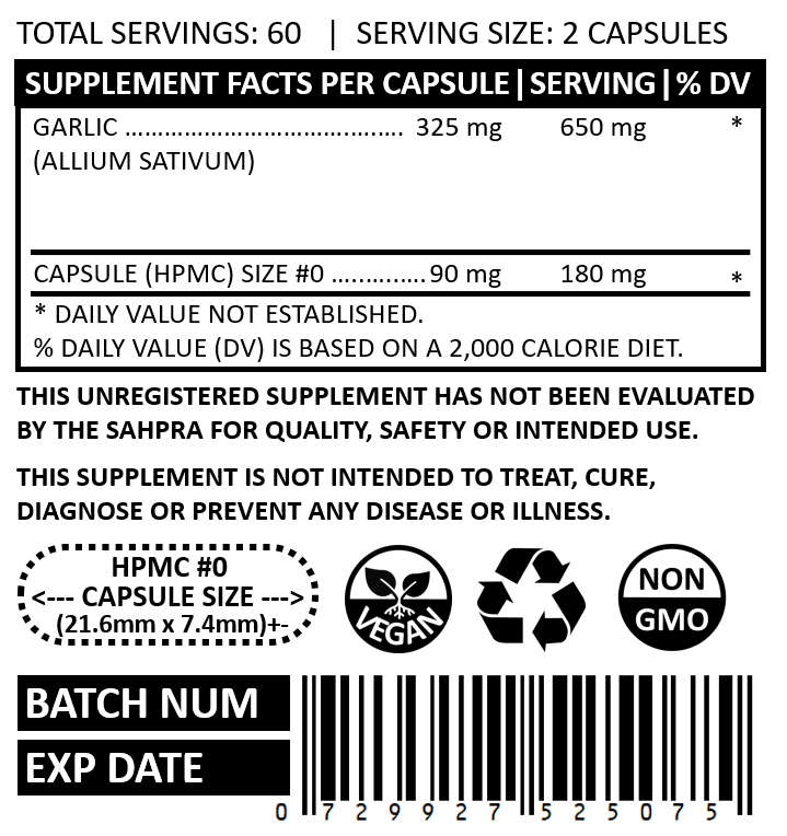 GARLIC CAPSULES (120)