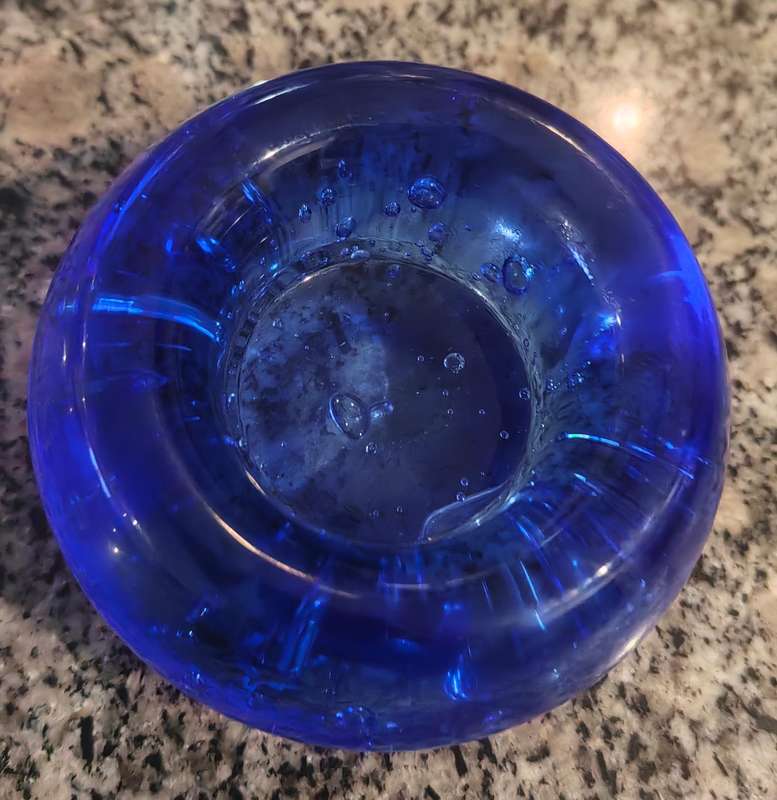 Hand Blown Bubble Glass