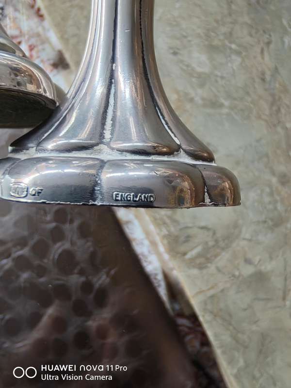 Silver Plated Vase or Candlesticks