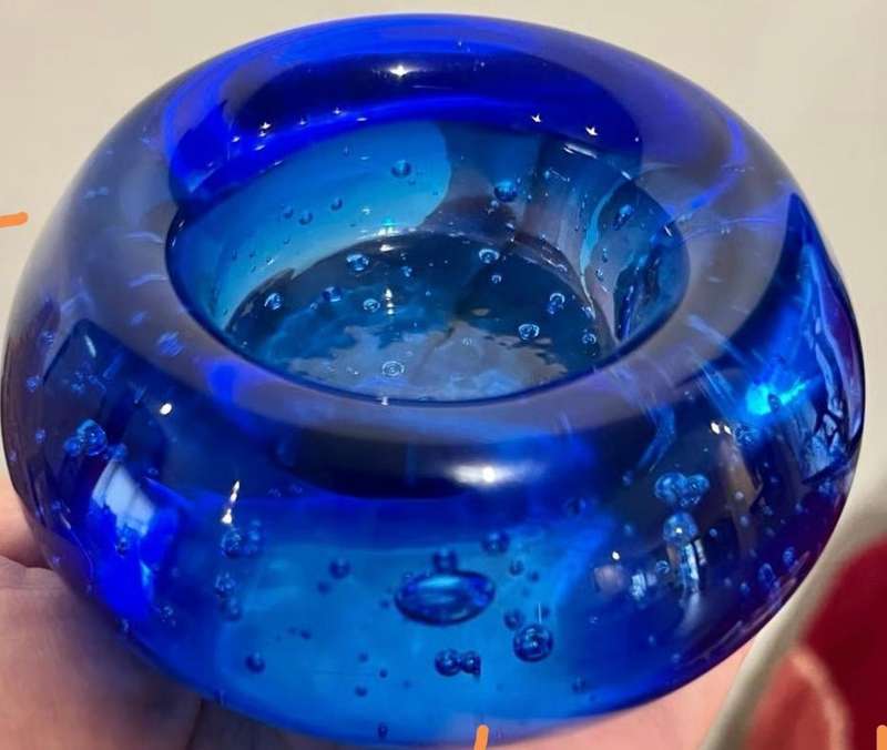 Hand Blown Bubble Glass