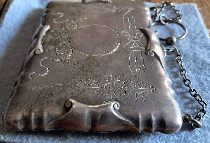 VINTAGE SILVER CALLING CARD CASE