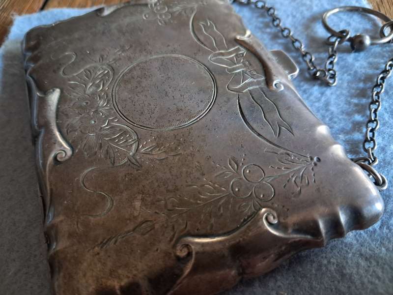 VINTAGE SILVER CALLING CARD CASE