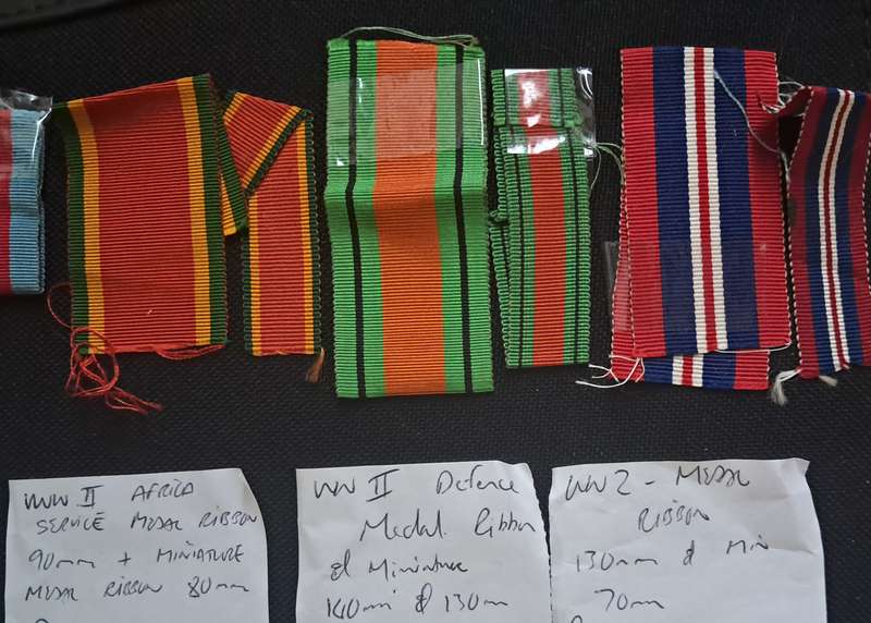 MEDAL RIBBONS : WORLD WAR II