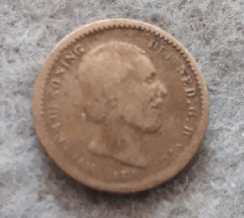 1859 NETHERLANDS 5 CENTS