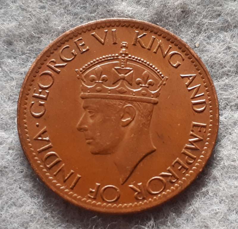 1934 CEYLON ONE CENT