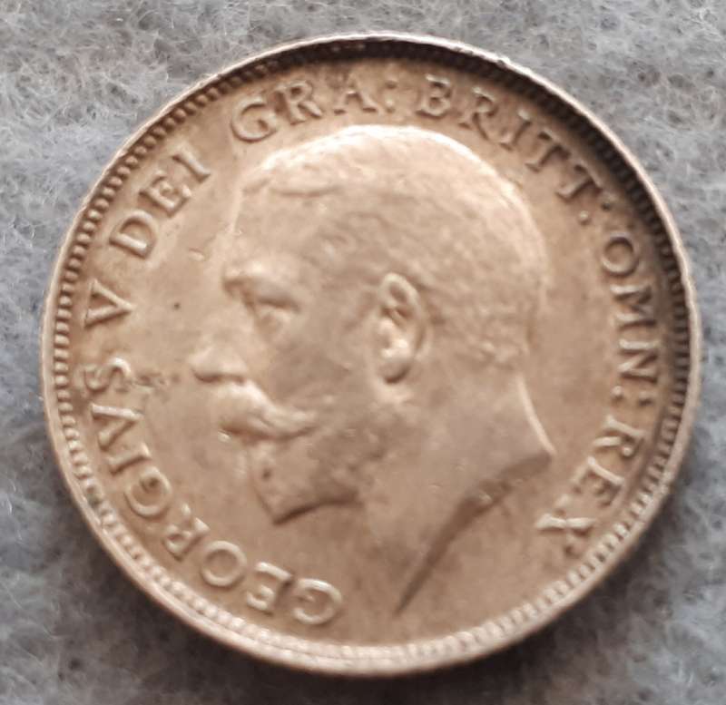 1911 GREAT BRITAIN SIXPENCE : XF
