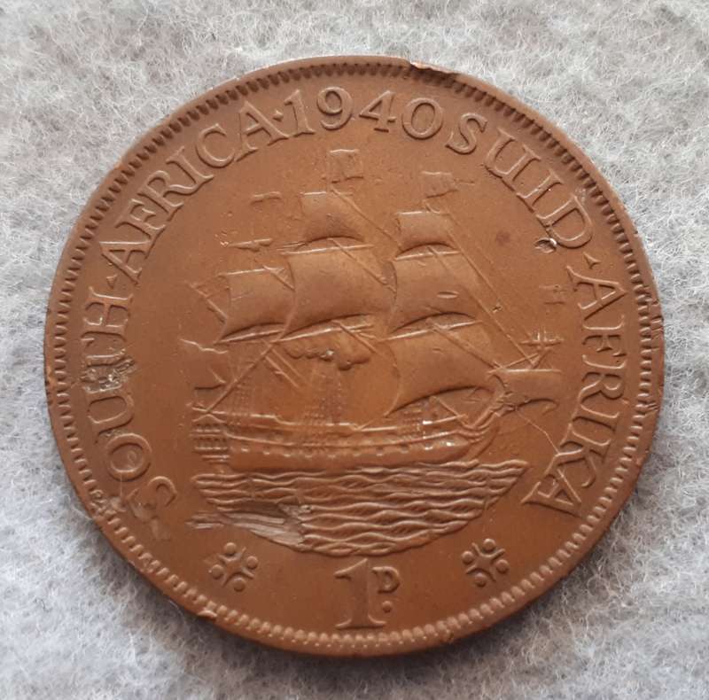 1940 SAU 1 PENNY : NO DOT : VARIETY