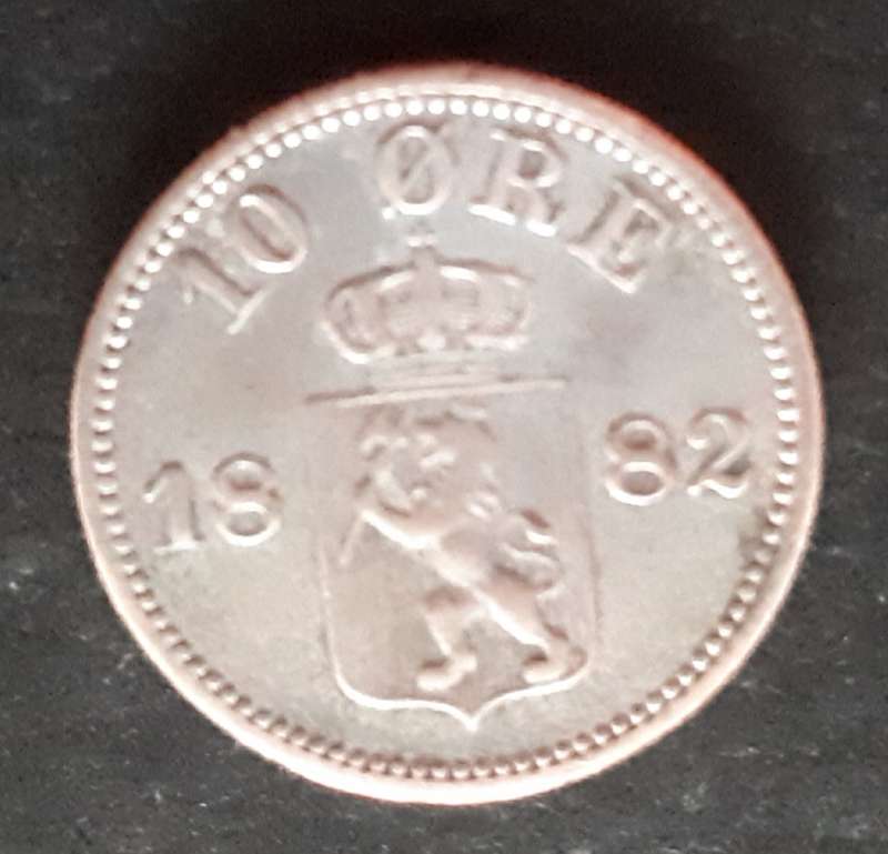 1882 Norway 10 ore