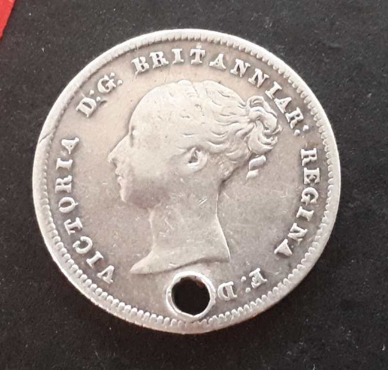 1859 GREAT BRITAIN MAUNDY FOUR PENCE :  "RARITY"
