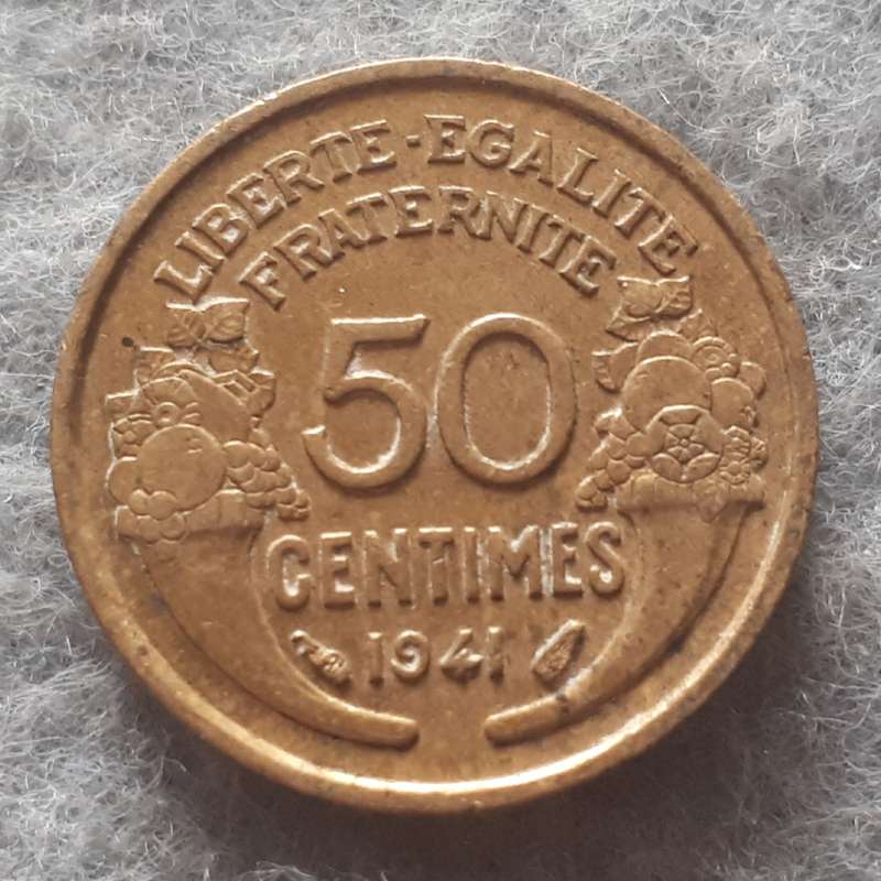 1941 FRANCE 50 CENTIMES