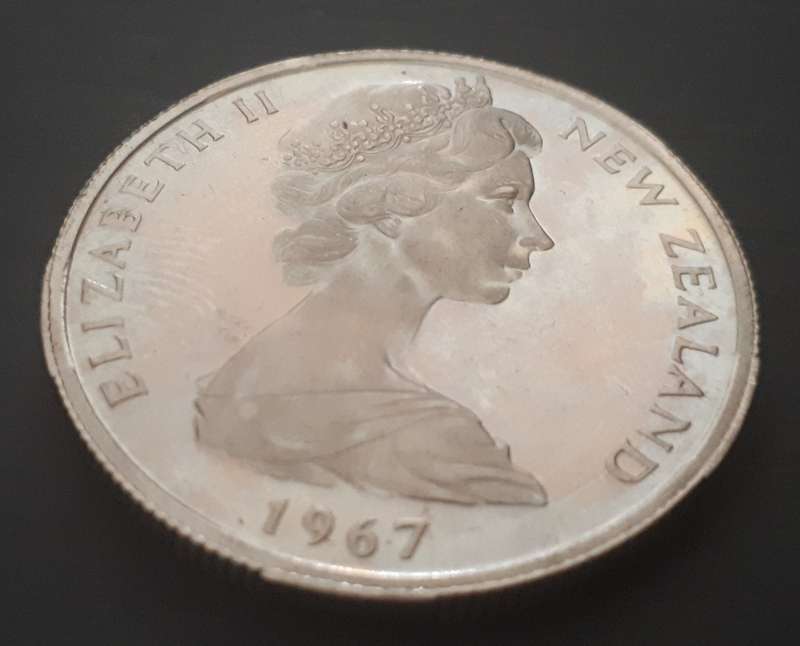 1967 NEW ZEALAND 50 CENT BRILLIANT UNC