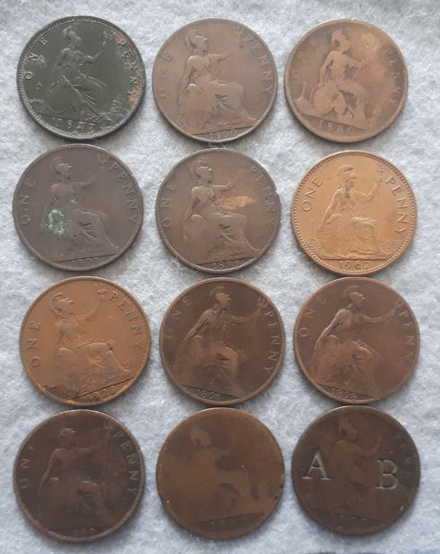 ONE PENNY LOT  X 11