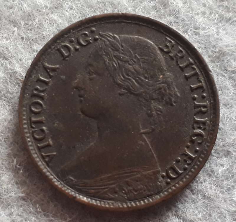 1865 GREAT BRITAIN FARTHING : VARIETY : 5 0VER 2