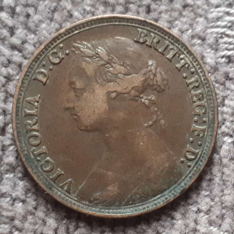 1880 GREAT BRITAIN HALF PENNY