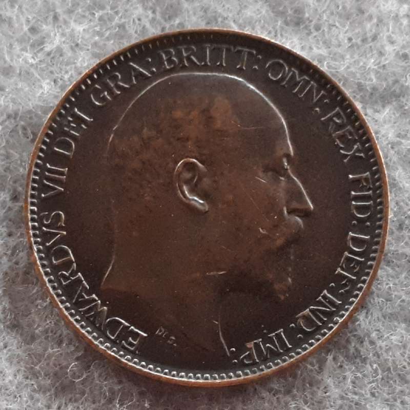 1902 GREAT BRITAIN FARTHING : HIGHER GRADE