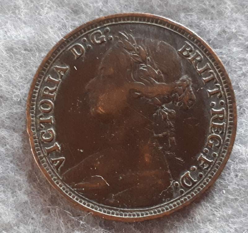 1880 GREAT BRITAIN HALF PENNY