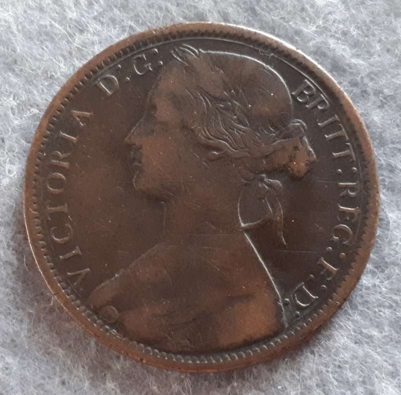 1867 GREAT BRITAIN ONE PENNY
