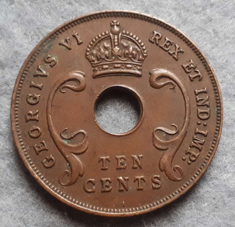 1941 EAST AFRICA 10 CENTS