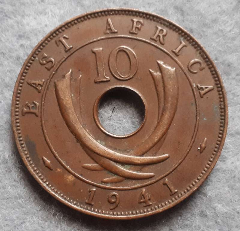 1941 EAST AFRICA 10 CENTS