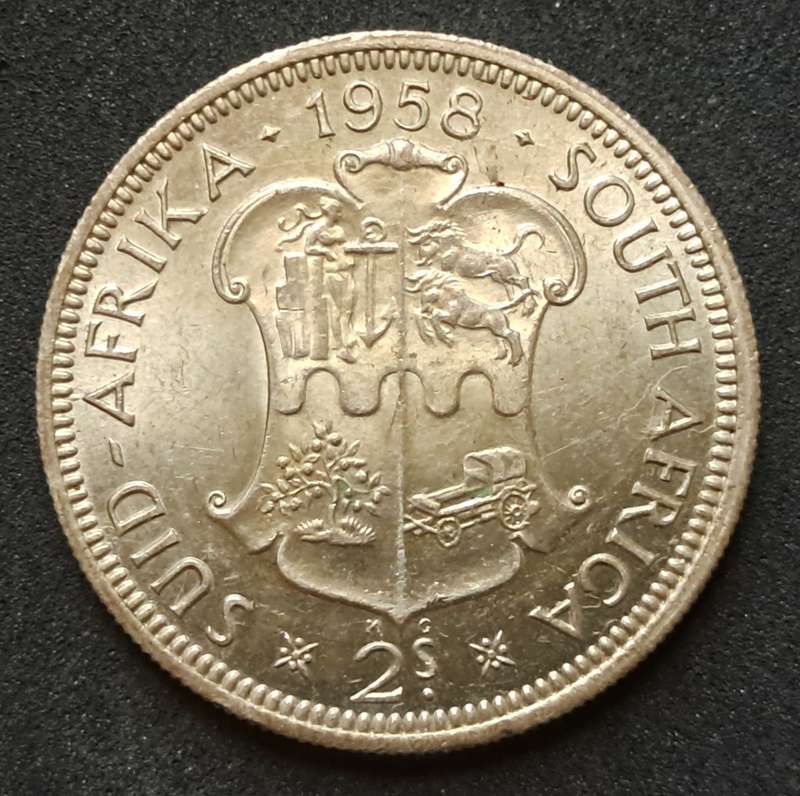 1958 SAU 2 SHILLING : HIGH GRADE