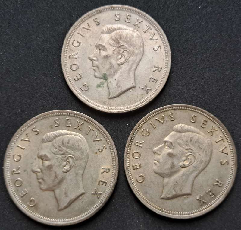 1952 SAU 5 SHILLING TRIO