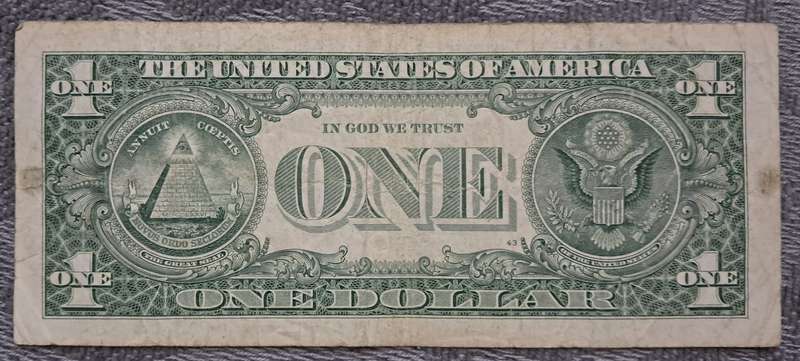 US ONE DOLLAR : $1