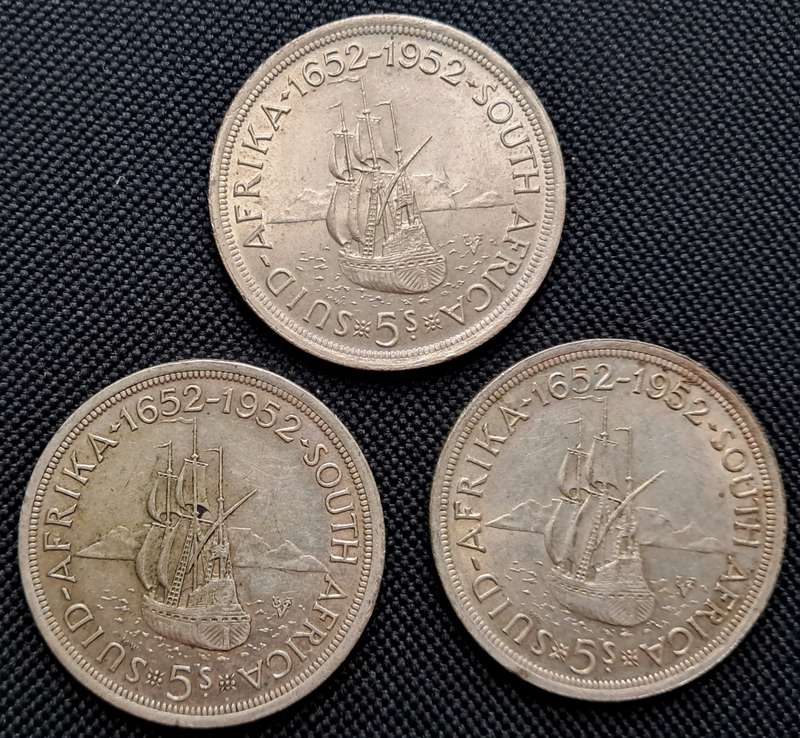 1952 SAU 5 SHILLINGS TRIO
