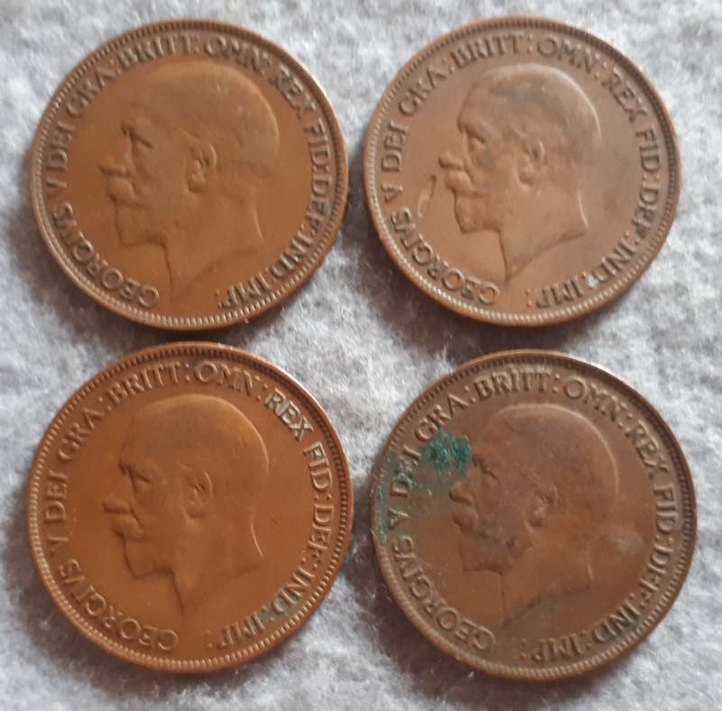 1927 -1930 GREAT BRITAIN ONE PENNY