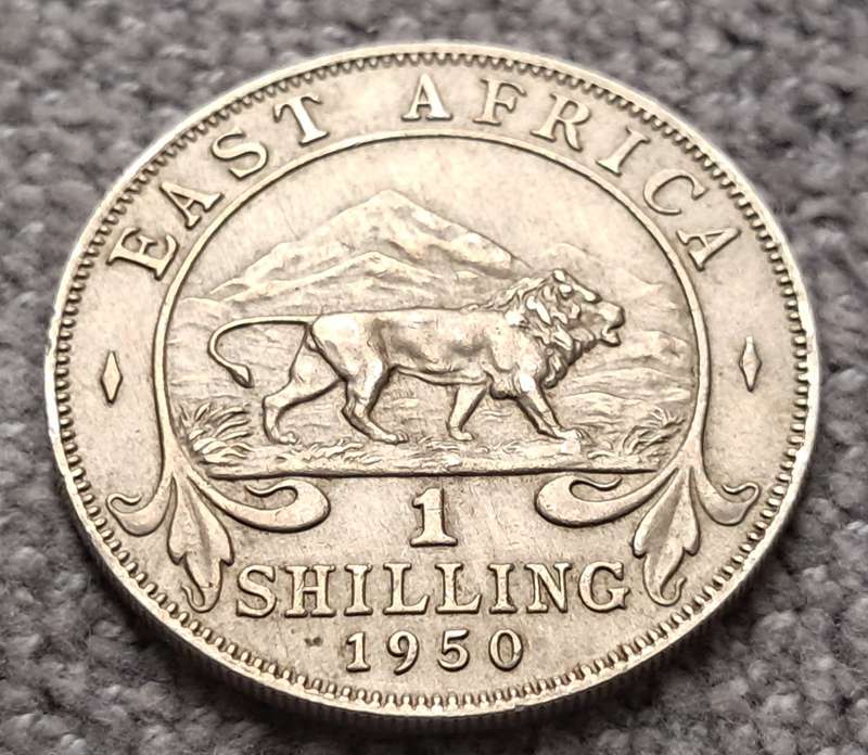 1950 BRITISH EAST AFRICA 1 SHILLING