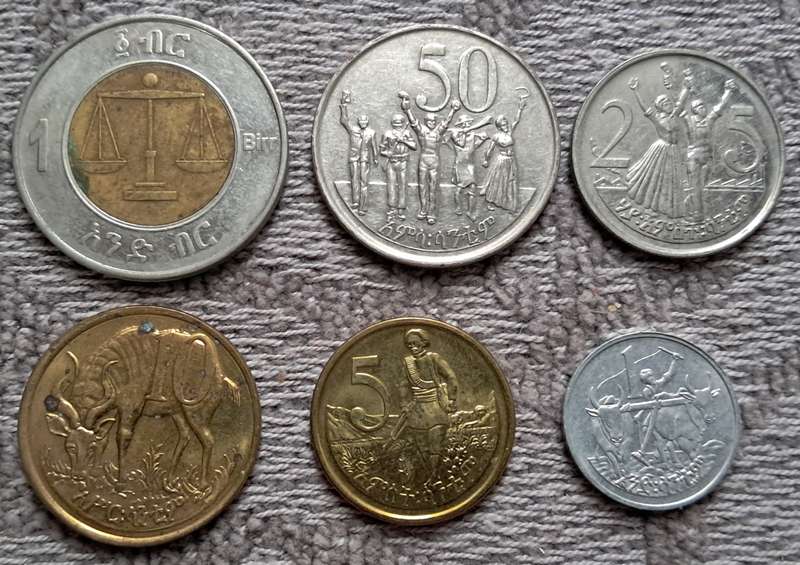 6 X ETHIOPIA TYPE SET