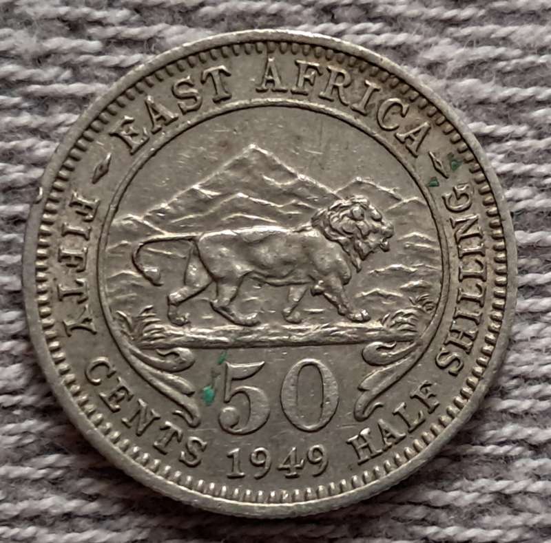 1949 EAST AFRICA 50 CENTS