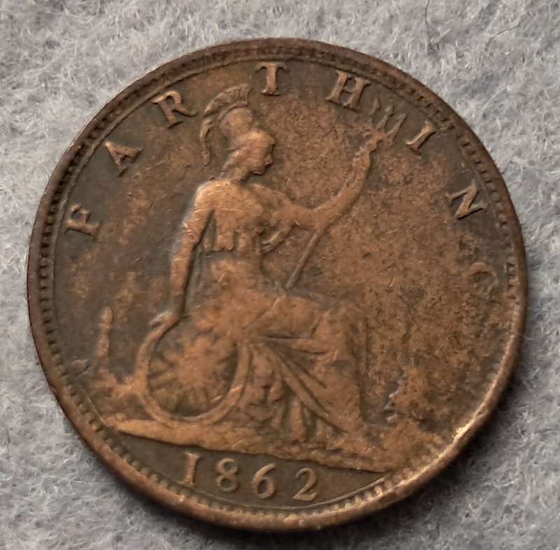 1862 GREAT BRITAIN FARTHING