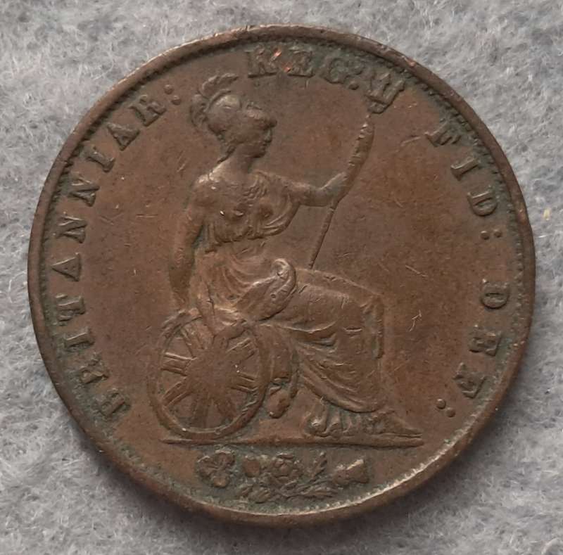 1856 GREAT BRITAIN HALF PENNY