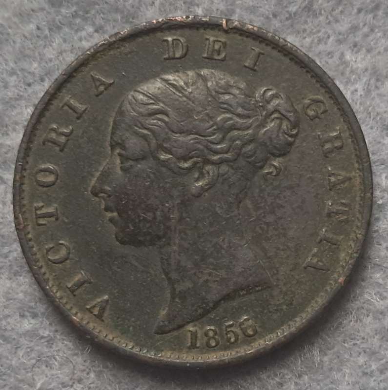 1856 GREATBRITAIN HALF PENNY