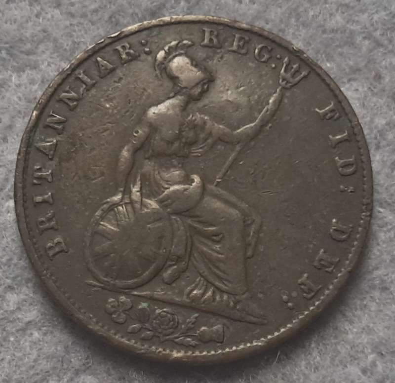 1841 GREAT BRITAIN HALF PENNY