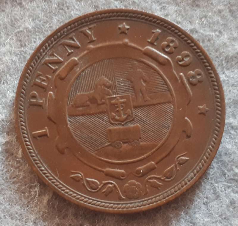 1898  ZAR ONE PENNY