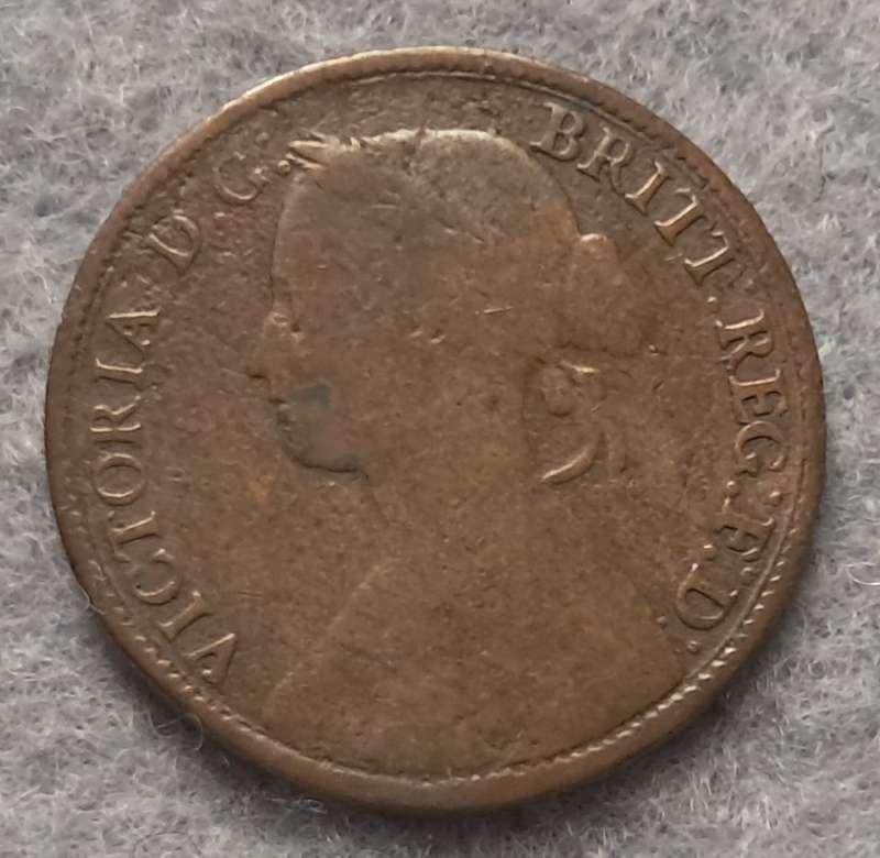 1860 GREAT BRITAIN FARTHING
