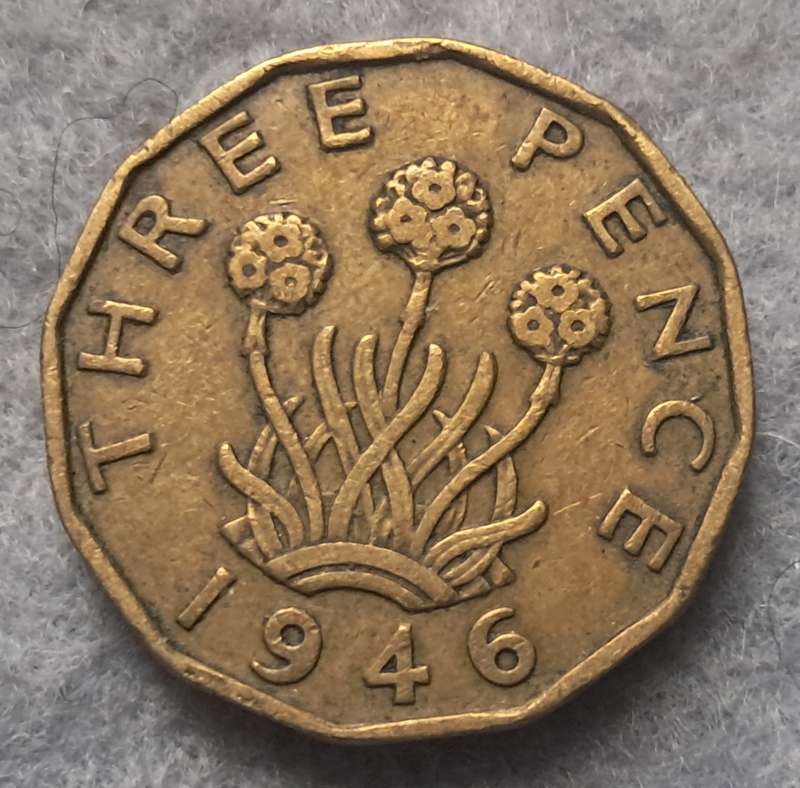 1946 GREAT BRITAIN THREEPENCE : COLLECTABLE