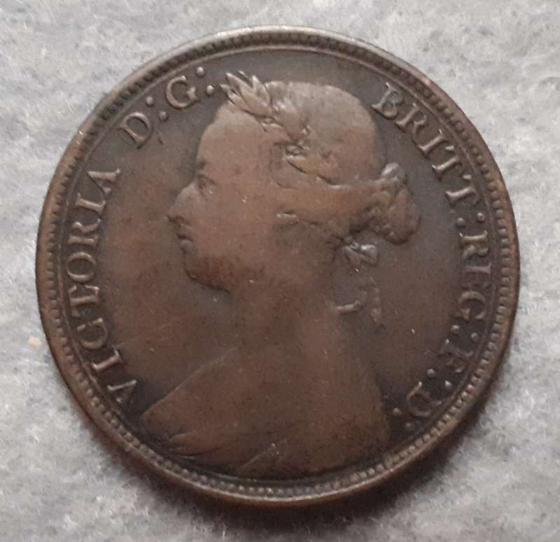 1880 GREAT BRITAIN HALF PENNY