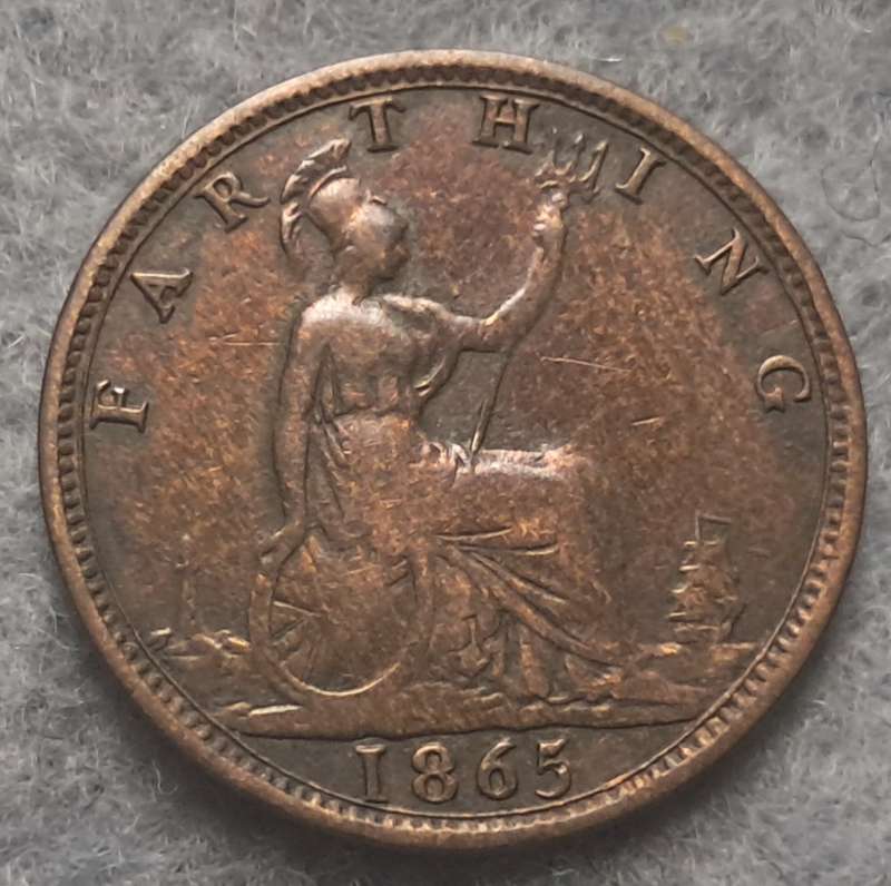 1865 GREAT BRITAIN FARTHING