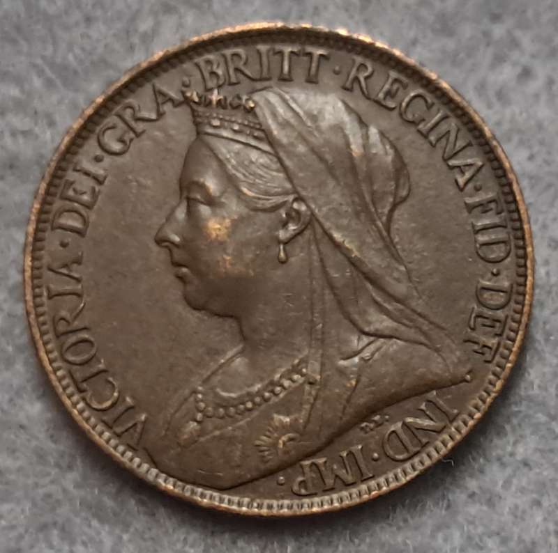 1897 GREAT BRITAIN FARTHING +