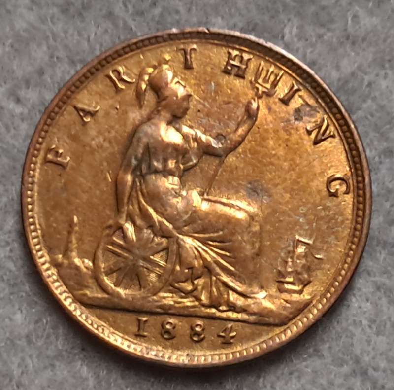 1884 GREAT BRITAIN FARTHING
