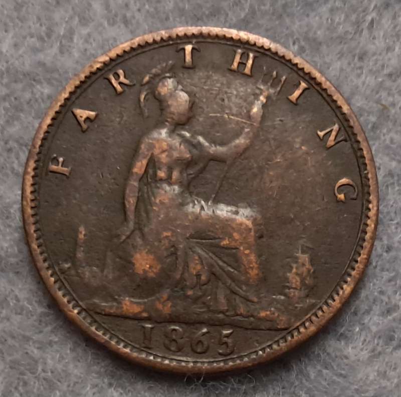 1865 GREAT BRITAIN FARTHING
