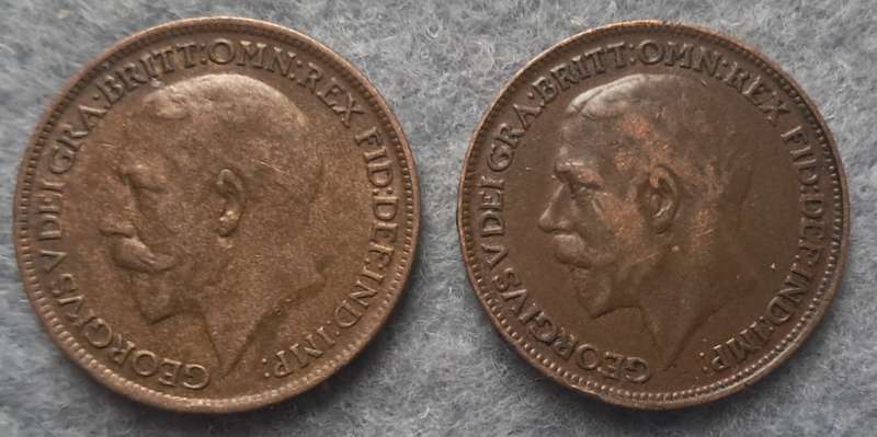 1919 & 1920 GREAT BRITAIN FARTHING PAIR