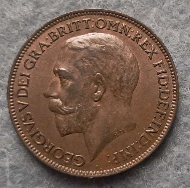1921 GREAT BRITAIN FARTHING :