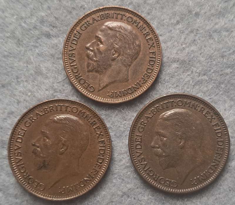 1926 - 1928 GREAT BRITAIN FARTHINGS