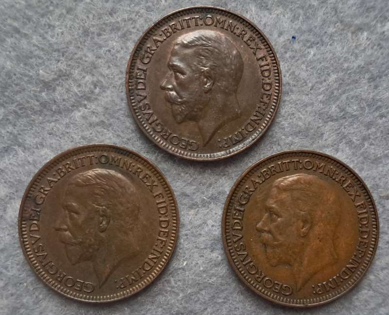 1932 - 1934 GREAT BRITAIN FARTHINGS