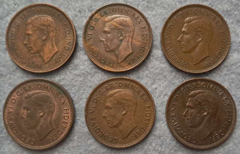 1946 - 1952 GREAT BRITAIN FARTHINGS
